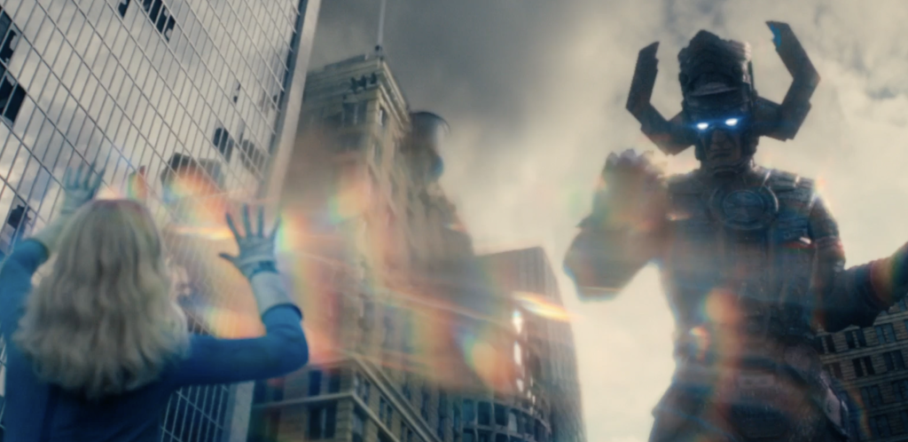 Sue Storm (La Femme Invisible) et Galactus - Les 4 Fantastiques : Premiers Pas (2025)