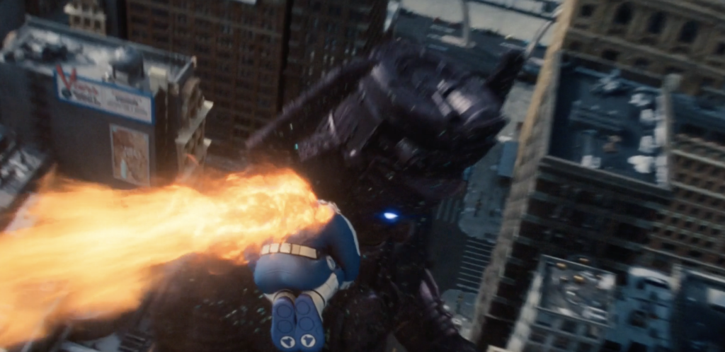 Ben Grimm (La Chose) et Johnny Storm (La Torche Humaine) face à Galactus - Les 4 Fantastiques : Premiers Pas (2025)
