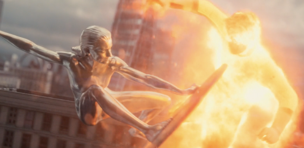 Shalla-Bal (La surfeuse d'Argent) et Johnny Storm (La Torche Humaine) - Les 4 Fantastiques : Premiers Pas (2025)