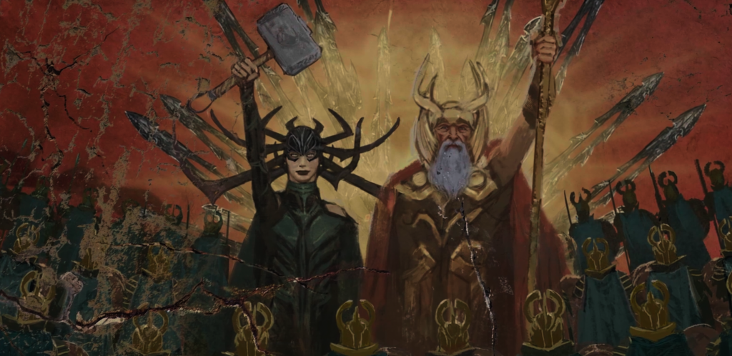 Héla et Odin - Thor : Ragnarok (2017)