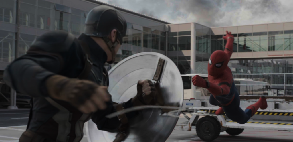 Peter Parker (Spider-Man) et Steve Rogers (Captain America) - Captain America : Civil War (2016)
