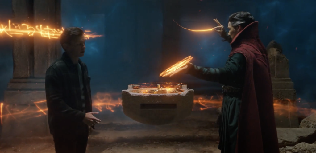 Peter Parker (Spider-Man) et Doctor Strange - Spider-Man : No Way Home (2021)
