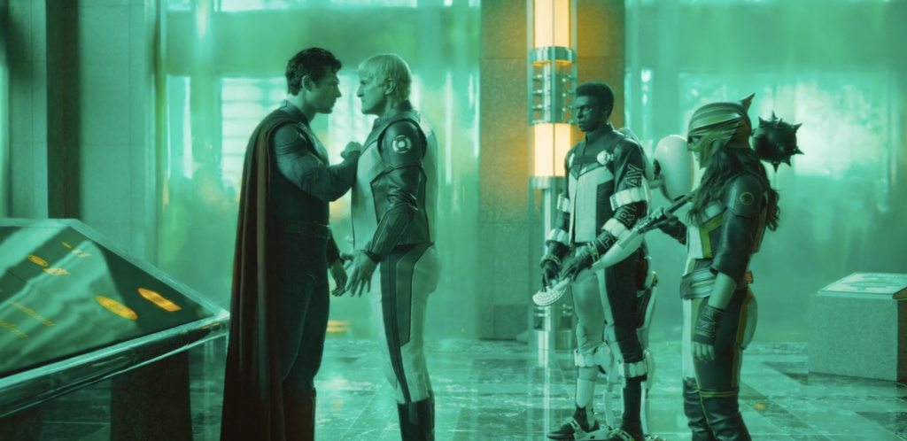 Clark Kent (Superman), Guy Gardner (Green Lantern), Michael Holt (Mister Terrific), et Kendra Saunders (Hawkgirl) - Superman 2025